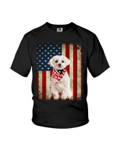 Maltese - American Flag Youth T-Shirt tile
