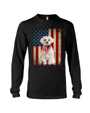 Maltese - American Flag Long Sleeve Tee tile