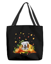 Pumpkin Cave - Dogo Argentino All-Over Tote tile