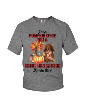 Pumpkin Girl - Red Long Haired Dachshund Youth T-Shirt tile