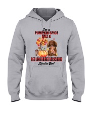 Pumpkin Girl - Red Long Haired Dachshund Hooded Sweatshirt tile