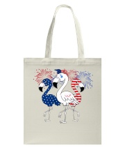 American Firework - Flamingo Tote Bag tile
