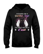 Guardian - BLACK Cat Hooded Sweatshirt tile