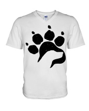 Dog Foot - Plott Hound V-Neck T-Shirt tile