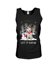 Xmas Reindeer - Pepper miniature schnauzer Unisex Tank tile