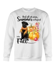 Into Fall - black Labrador 1 Crewneck Sweatshirt tile