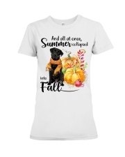 Into Fall - black Labrador 1 Premium Fit Ladies Tee tile