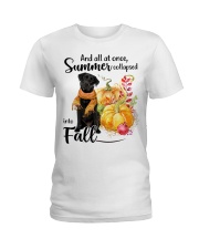 Into Fall - black Labrador 1 Ladies T-Shirt tile