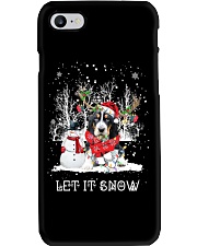 Xmas Reindeer - Basset Hound 1 Phone Case tile