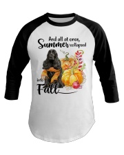 Into Fall - English Cocker Spaniel 1 Baseball Tee tile
