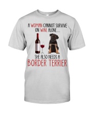 She Also Needs - Border Terrier Premium Fit Mens Tee tile