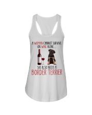 She Also Needs - Border Terrier Ladies Flowy Tank tile