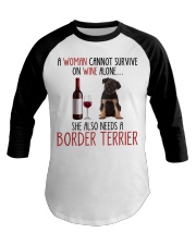 She Also Needs - Border Terrier Baseball Tee tile