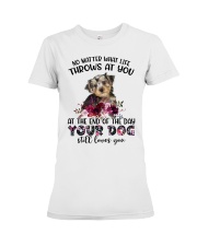 At The End - Morkie Premium Fit Ladies Tee tile