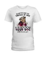 At The End - Morkie Ladies T-Shirt tile