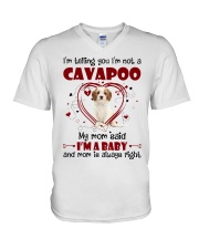 Dog Baby - Cavapoo 1 V-Neck T-Shirt tile