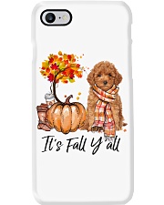 It is Fall - Miniature Poodle Phone Case tile