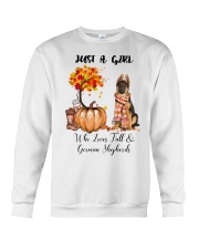 Girl Love Fall And - German Shepherd 1 Crewneck Sweatshirt tile