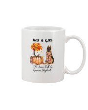Girl Love Fall And - German Shepherd 1 Mug tile