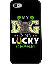 Lucky Charm - Grey French Bulldog Phone Case tile