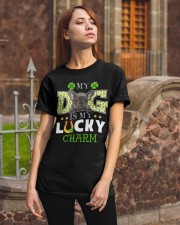 Lucky Charm - Grey French Bulldog Classic T-Shirt apparel-classic-tshirt-lifestyle-06
