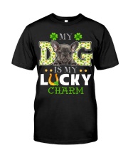 Lucky Charm - Grey French Bulldog Premium Fit Mens Tee tile