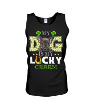 Lucky Charm - Grey French Bulldog Unisex Tank tile