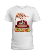 Pumpkin House - Bull Terrier Ladies T-Shirt tile