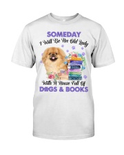 Old Lady - TAN Pekingese Classic T-Shirt front
