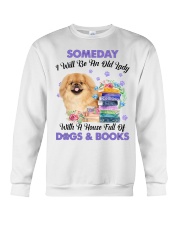 Old Lady - TAN Pekingese Crewneck Sweatshirt tile
