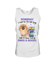 Old Lady - TAN Pekingese Unisex Tank tile