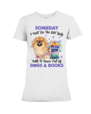 Old Lady - TAN Pekingese Premium Fit Ladies Tee tile