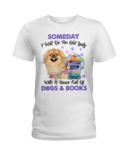 Old Lady - TAN Pekingese Ladies T-Shirt tile