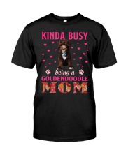Kinda Busy - CHOCOLATE Goldendoodle Premium Fit Mens Tee tile