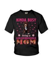 Kinda Busy - CHOCOLATE Goldendoodle Youth T-Shirt tile
