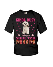 Kinda Busy - CREAM Shih Tzu Youth T-Shirt tile