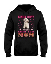Kinda Busy - CREAM Shih Tzu Hooded Sweatshirt tile