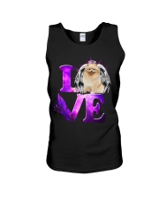 Heaven Love - Pomeranian Unisex Tank tile