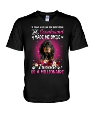 Millionaire - Coonhound V-Neck T-Shirt tile