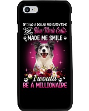 Millionaire - Blue Merle Collie Phone Case tile