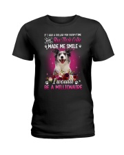 Millionaire - Blue Merle Collie Ladies T-Shirt tile