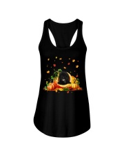 Pumpkin Cave - BLACK Shi-Poo Ladies Flowy Tank tile