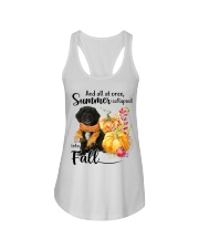 Into Fall - BLACK Cockapoo Ladies Flowy Tank tile