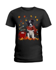 Hot Chocolate - Border Collie Ladies T-Shirt tile