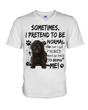 Sometimes - Barbet V-Neck T-Shirt tile