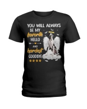 Hardest Goodbye - Great Dane 2 Ladies T-Shirt tile