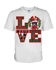 Christmas Love - Toy Fox Terrier V-Neck T-Shirt tile