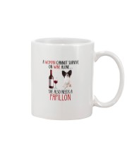 She Also Needs - Papillon Dog Mug tile