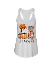 It is Fall - Yorkshire Terrier Ladies Flowy Tank tile