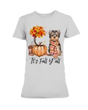 It is Fall - Yorkshire Terrier Premium Fit Ladies Tee tile